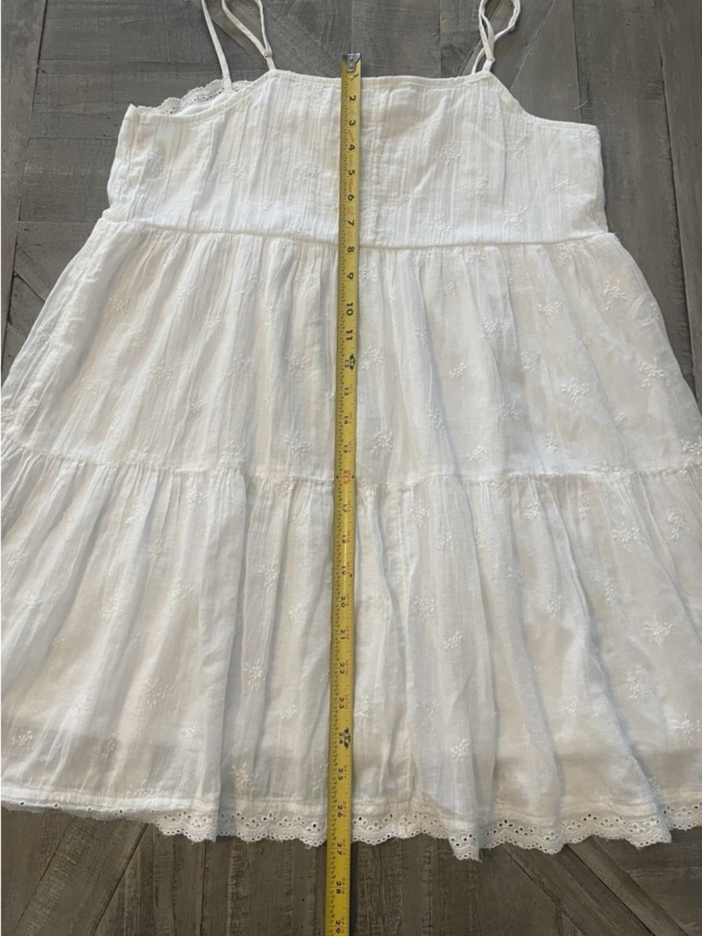 American Eagle Outfitters White Spaghetti Strap Mini Dress - Picture 8 of 9